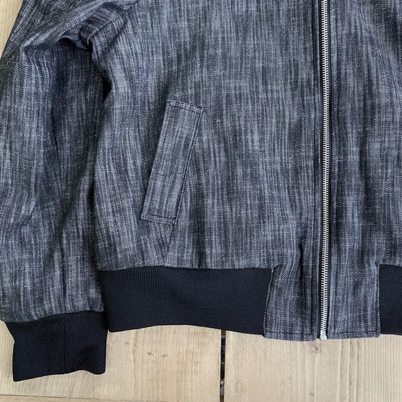 Larry Levine Vintage Style denim bomber jacket Coat 80s - Picture 5 of 8